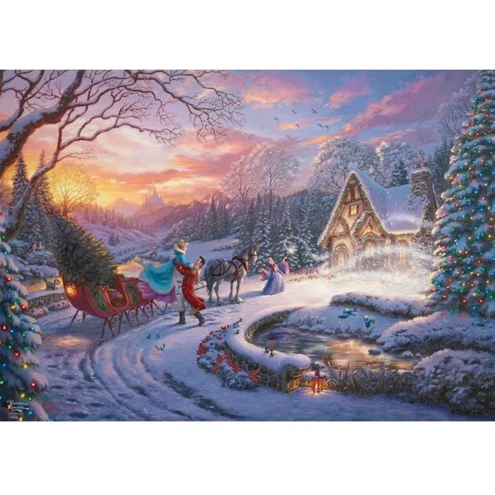 Puzzle - SCHMIDT - Cendrillon - 1000 pièces - Dessin animé - Qualité supérieure-1