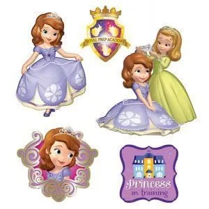 Stickers muraux Princesse Sofia 30x40 cm-0
