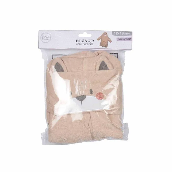 Peignoir Bébé "Renard" 12 à 24 Mois Beige-1