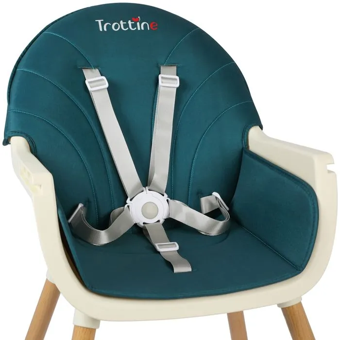 TROTTINE Chaise haute évolutive design esprit bois LORENTZ Cobalt-4