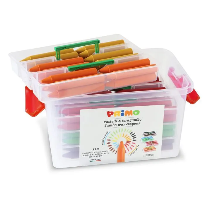 Boîte 120 gros crayons à la cire-0