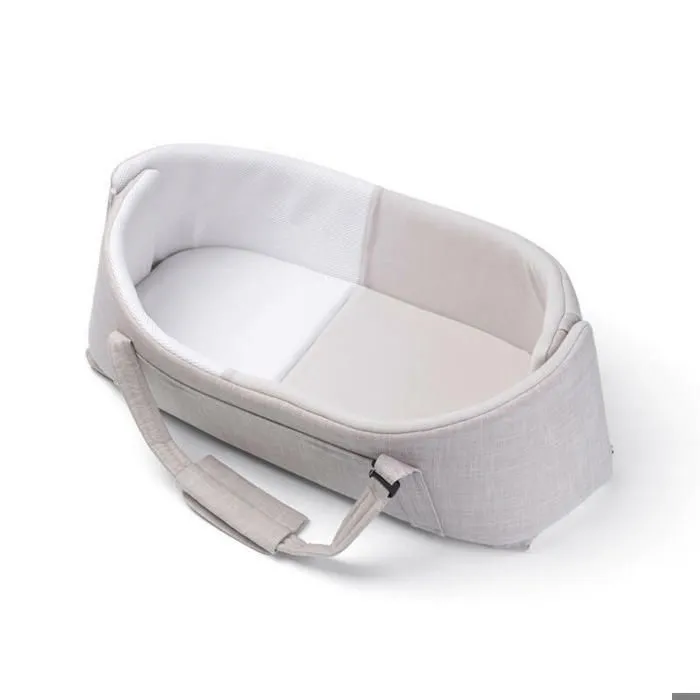 doomoo Couffin Bébé Nest&Go - Dès la naissance & jusqu'à 9kg - Facilite le Transfert de Bébé, Beige-1