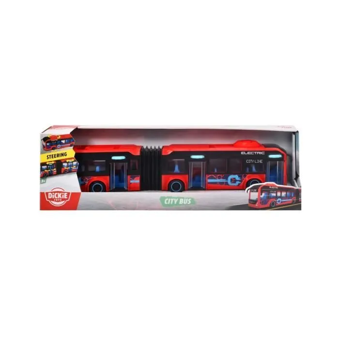 Jouet Bus articulé Volvo Dickie Toys 40 cm Rouge pour enfant-3