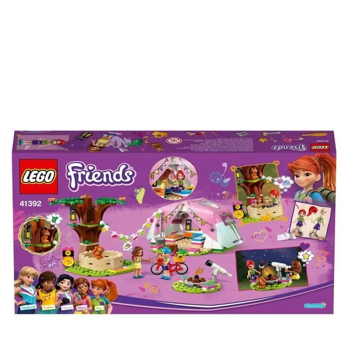 LEGO® Friends 41392 Le Camping Glamour dans la Nature avec Mini Poupées, Jouet pour Filles et Garçons de 6 ans et +-1