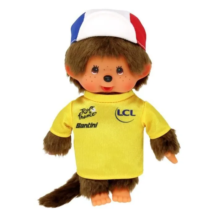 Peluche Monchhichi Tour de France - 20 cm - BANDAI-1