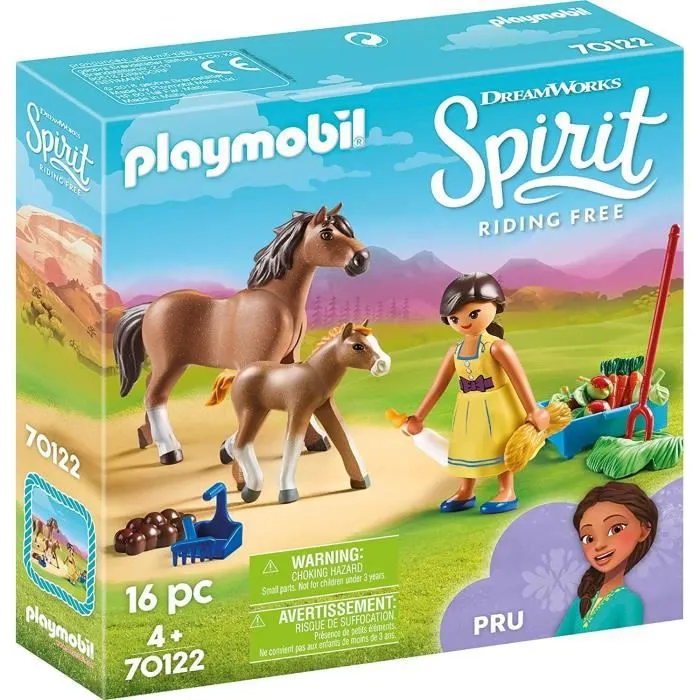 PLAYMOBIL Spirit - Apo avec cheval et poulain - Figurine et accessoires inclus-0