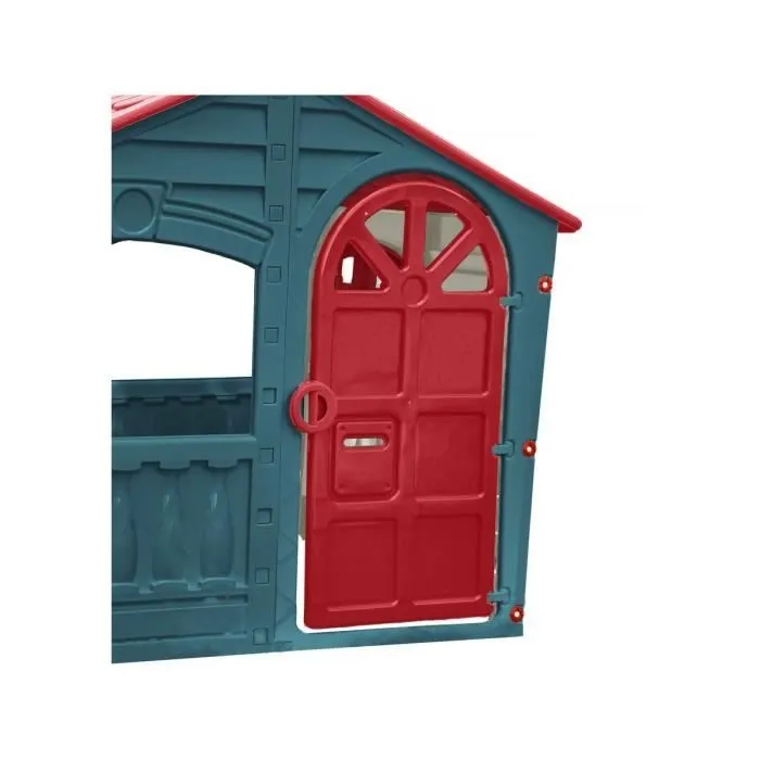 Cabane enfant en plastique  "FUN" - 140 x 111 x 115 cm - Bleu-3