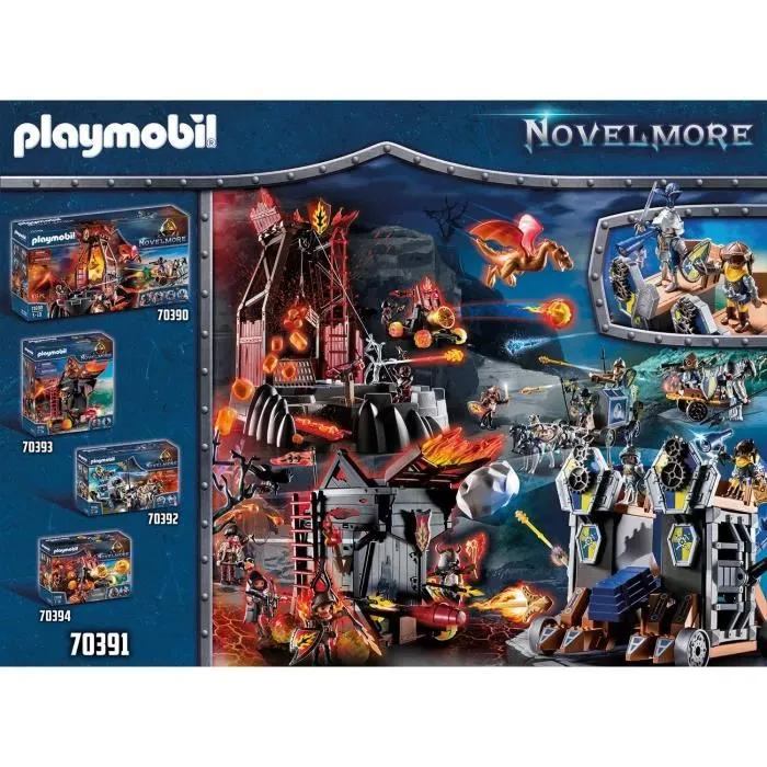 PLAYMOBIL - 70391 - Novelmore - Tour d'attaque mobile des chevaliers Novelmore-1