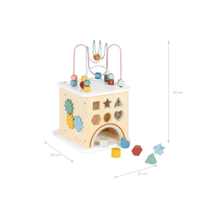Cube d'activités en bois-1