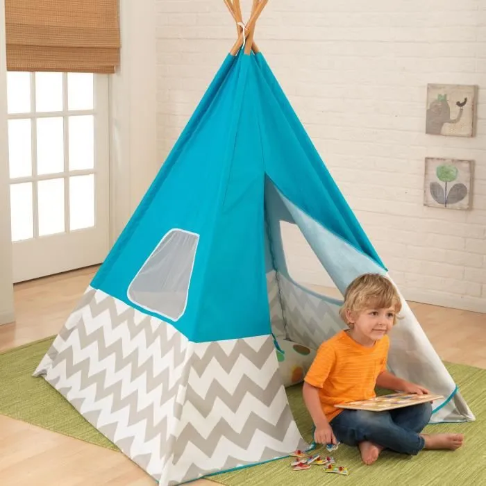 KIDKRAFT - Tipi moderne Turquoise - Tente de jeu-2