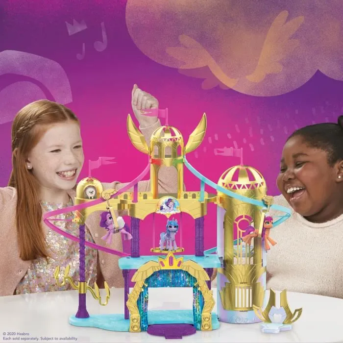 Château La Maison Royale My Little Pony avec tyroliennes et figurine Princess Petals-2