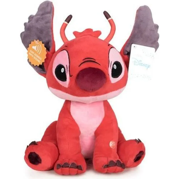 PELUCHE DISNEY LILO & STITCH LEROY AVEC SON 30CM-0