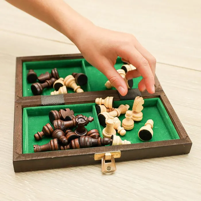 Jeu d'échecs en bois - AMAZINGGIRL - Chess - 2 joueurs ou plus - 20 min - Jeu de plateau-3