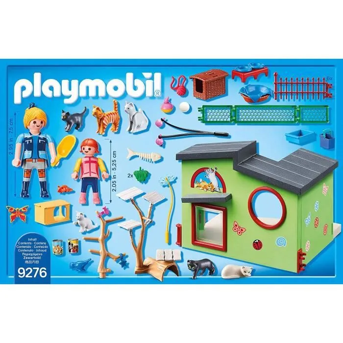 PLAYMOBIL - Maisonnette des Chats - City Life - 76 pièces - Mixte - A partir de 4 ans-4