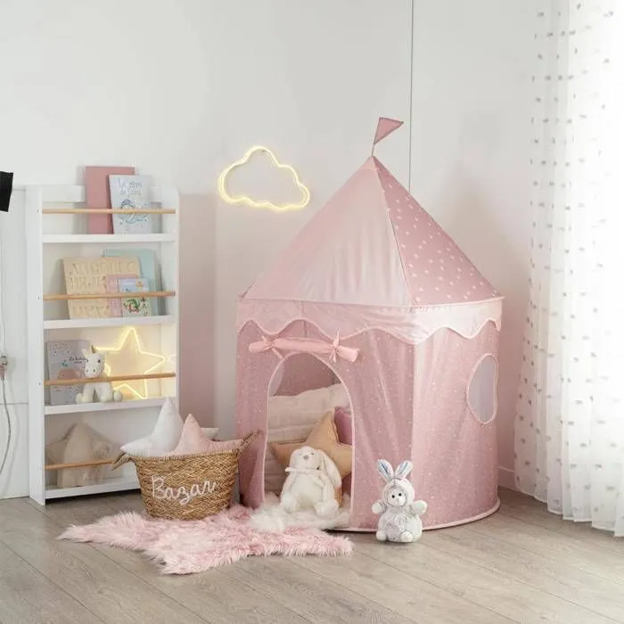 Tente enfant - Atmosphera createur d'interieur - Pop-up - Rose - 100x100x135 cm - 0,9 kg-1