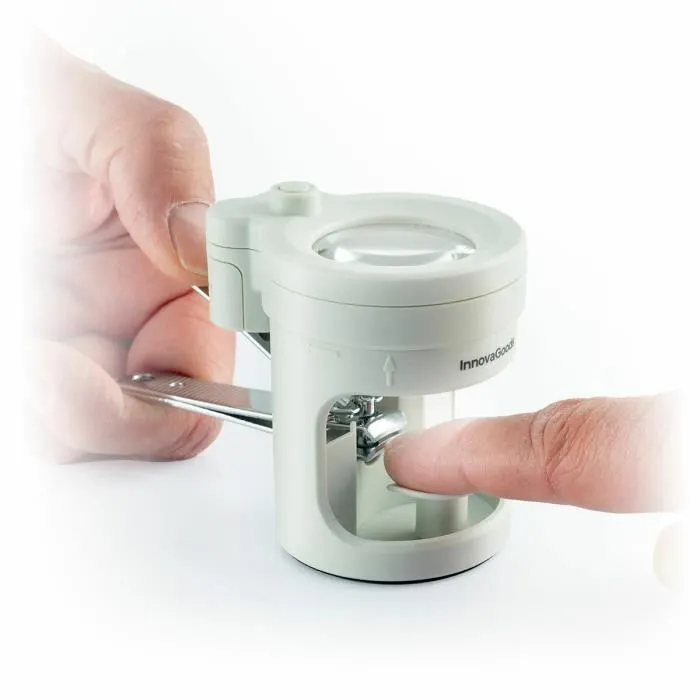 Coupe-ongles avec Lumière LED, Loupe et Lime Clail InnovaGoods-0