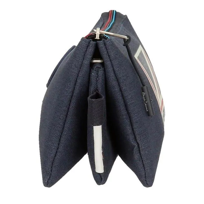 Trousse a stylo Pepe jeans - 6464321 - Aidan Etui triple bleu 22 x 12 x 5 cm polyester-1