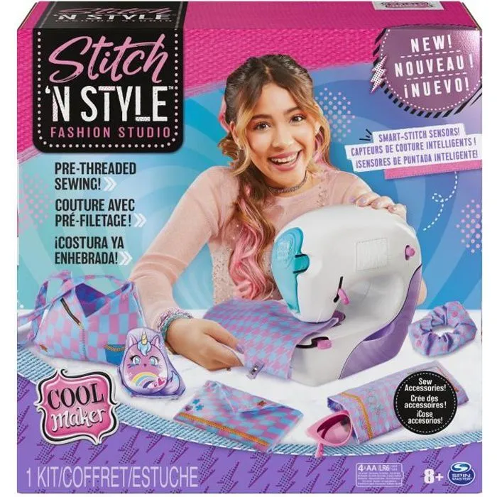 Machine à coudre COOL MAKER Stitch 'N Style Fashion Studio - Idéale pour débuter la couture - 8 ans et plus-0