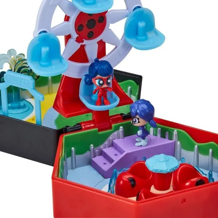 BANDAI - Miraculous Ladybug - Mini univers Chibi Parc d'attractions - Mini figurines Marinette et Climatika incluses - P50553-7