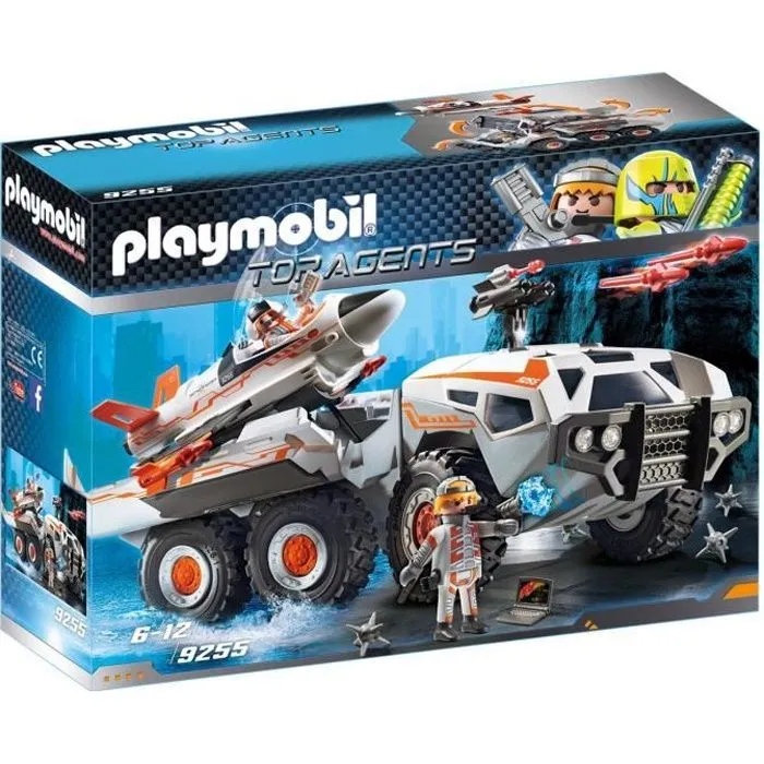 PLAYMOBIL 9255 - Camion et Navette de la Spy Team - City Action - Les Top Agents-0