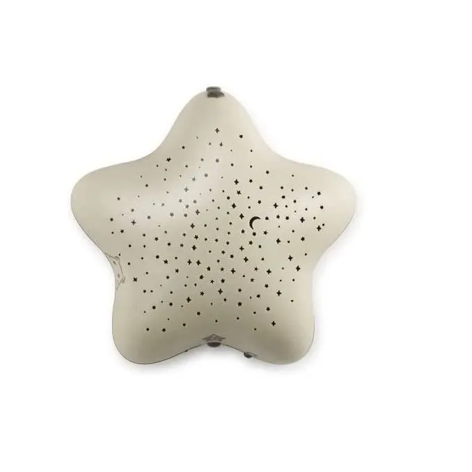 Pabobo - Dans Les Bois - Veilleuse Musicale Nomade et Projecteur d'Etoiles Apaisant pour Bébé et Enfant - Fonctionne à Piles - Beige-0