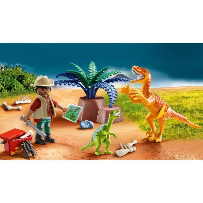 PLAYMOBIL 70108 DINOS VALISETTE EXPLORATEUR ET DINOSAURE-3