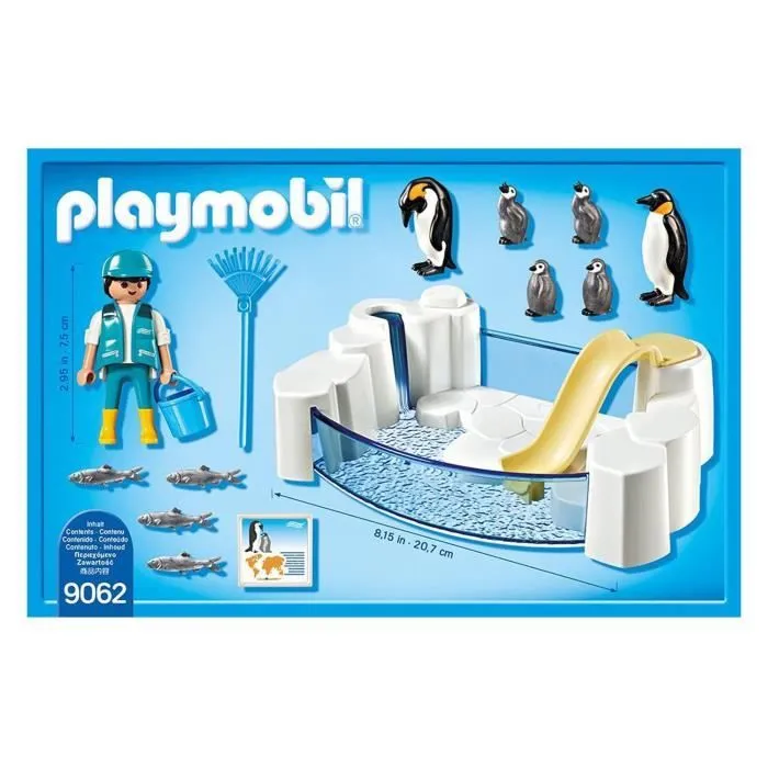 PLAYMOBIL - Family Fun - Bassin de Manchots - Aquarium - Jouet pour Enfants de 4 Ans et Plus-1
