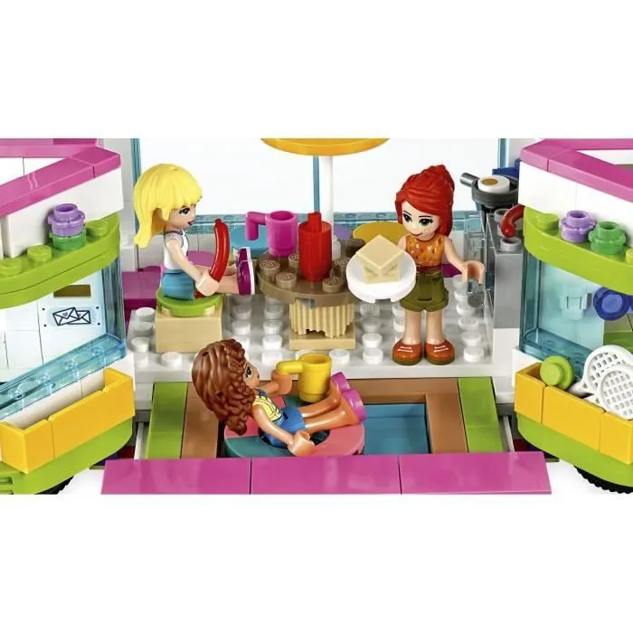 LEGO® Friends 41395 Le Bus de l’Amitié avec Maison de Poupée, Jouet avec Piscine et Toboggan, pour Enfant 8 ans et +-5