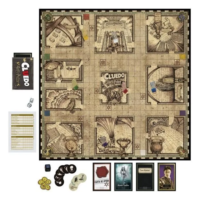 Cluedo Harry Potter, Jeu de Plateau, 5 joueurs, Dès 8 ans, Hasbro Gaming : édition Wizarding World-1