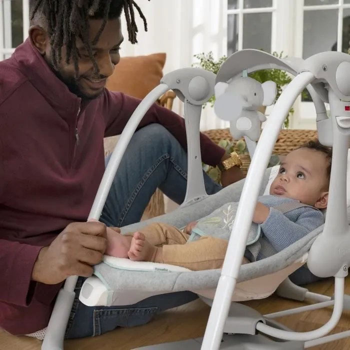 INGENUITY Balancelle Power Adapt Portable Swing - USB - Pliable - 61 x 77 x 53 cm - Multicolore - Dès la naissance-7