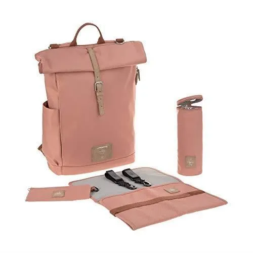 Sac à dos à langer LÄSSIG - Modèle 110302533 - Rose - Quotidien - Bandoulière-0