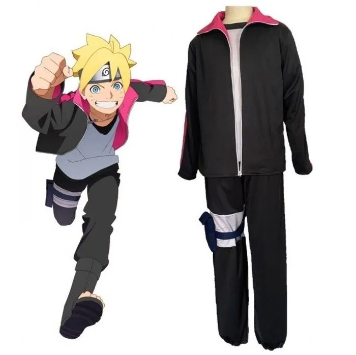 Déguisement Boruto enfant CHAKS - Modèle Boruto - Noir - 7 ans - Garçon - Intérieur-3