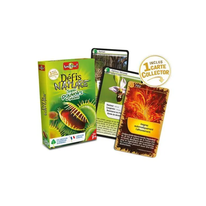 Jeu de cartes Bioviva - Défis Nature Super pouvoirs des plantes pour enfants de 7 ans et plus-2