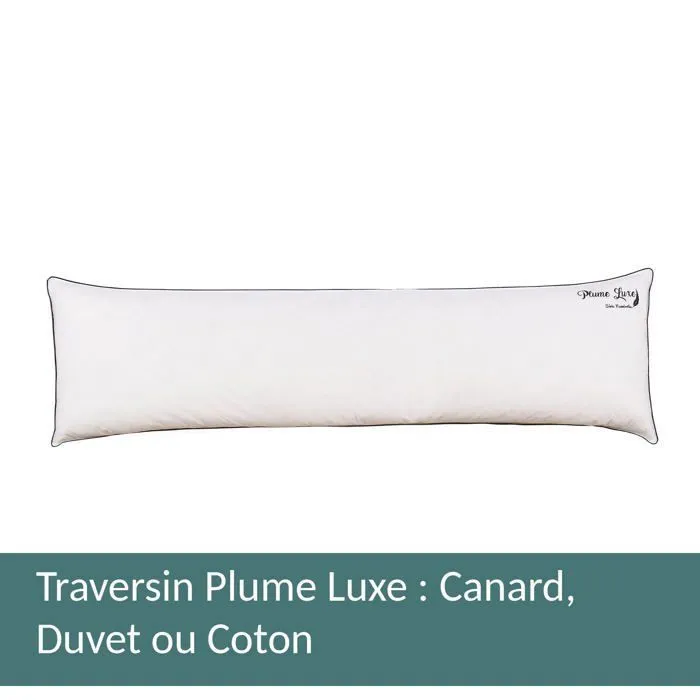 Traversin Soft Plumes 150x40 by Sampur | Plumes et Duvet de Canard - Confort & Soutien Ergonomique - Maintien Optimal de la Nuque-3