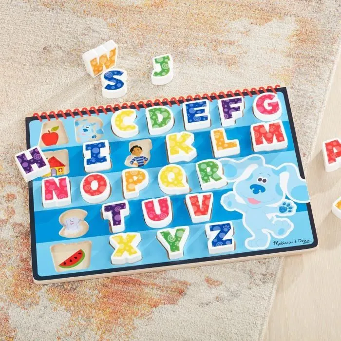 Bebeboutik Puzzle Alphabet Blue S Clues You Melissa Doug 10 pieces Mixte 3 ans