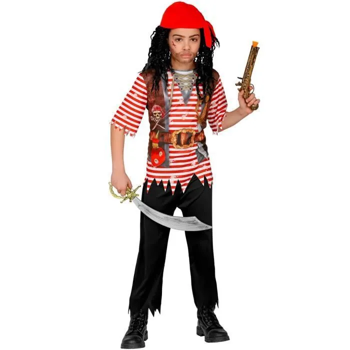 Déguisement pirate Silver - WIDMANN - Enfant 11 ans - Noir-0