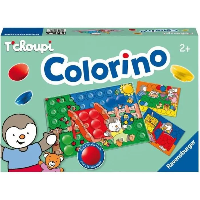 Colorino T'CHOUPI Jeu éducatif, Apprentissage des couleurs - Activités créatives enfant - Ravensburger - Dès 2 ans-0