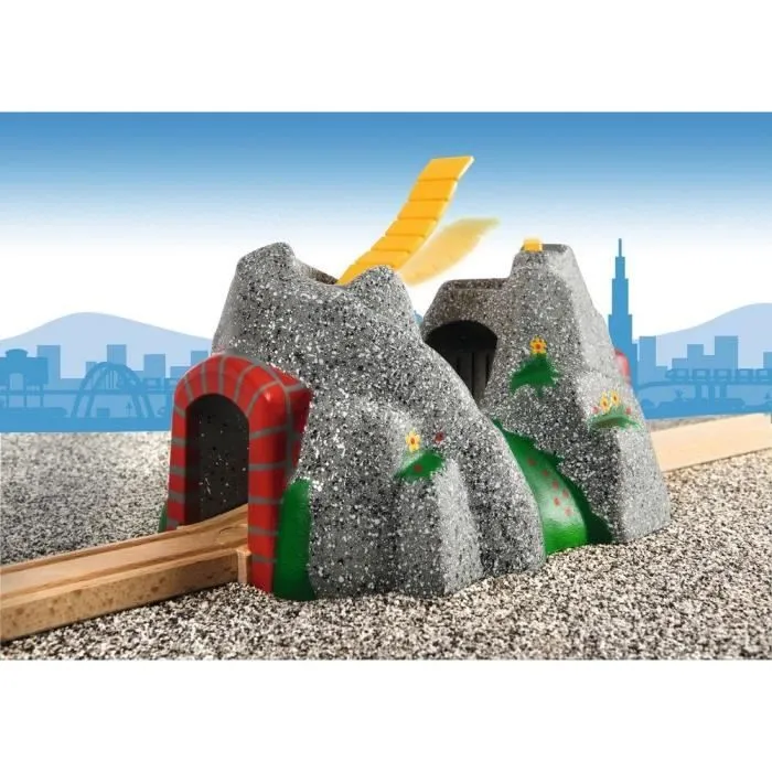 Brio World Tunnel d'Aventures - 4 sons - Accessoire pour circuit de train en bois - Ravensburger - Mixte dès 3 ans - 33481-4
