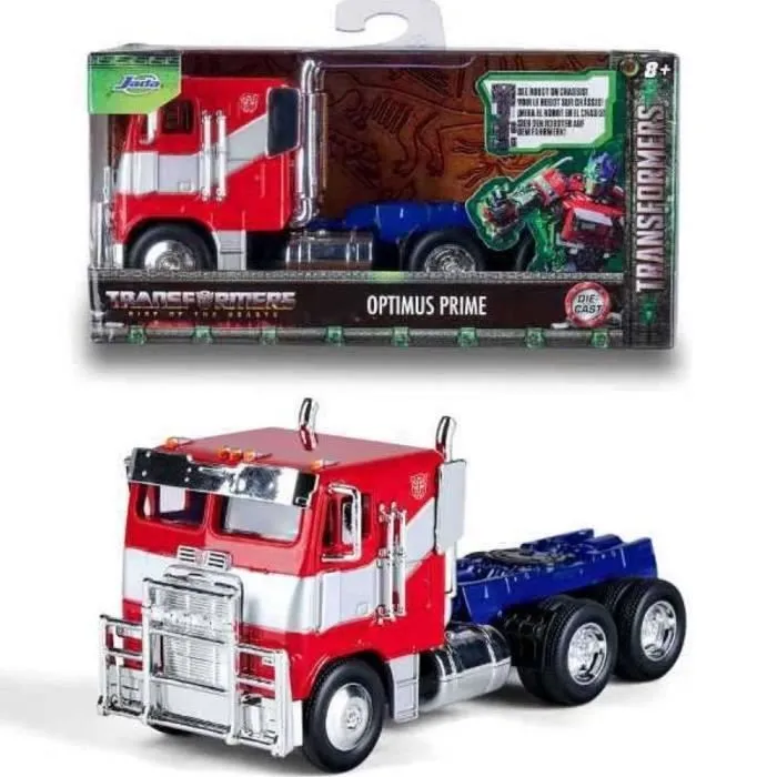 Jouet - JADA TOYS - Transformers Optimus Prime Petit Camion Voiture - Rouge - Mixte - A partir de 8 ans-0