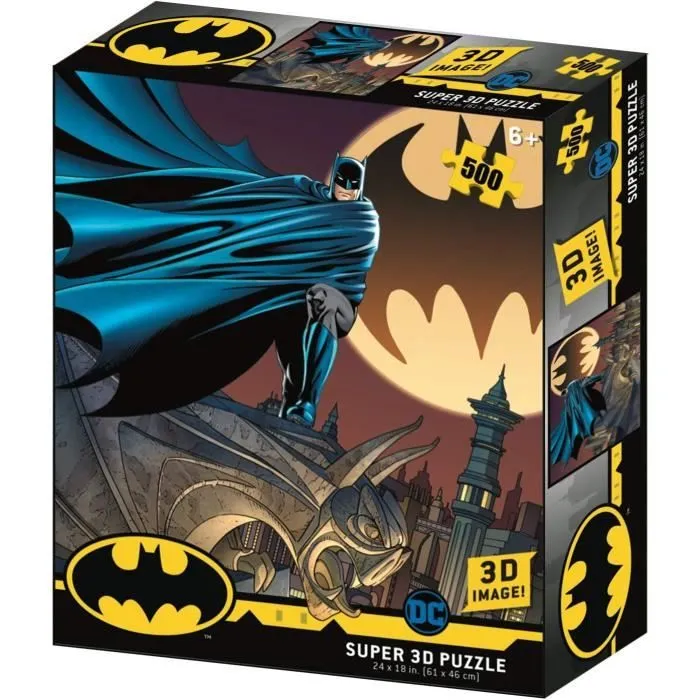 Puzzle 3D Batman Signal - DC Comic - 500 pièces - Effet 3D incroyable-0