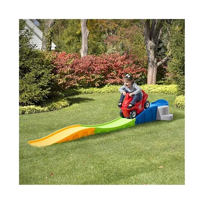 Step2 Roller Coaster Up & Down Anniversary Edition | Montagnes Russes / Toboggan pour Enfant | Jouet avec porteur Auto / Voiture-8