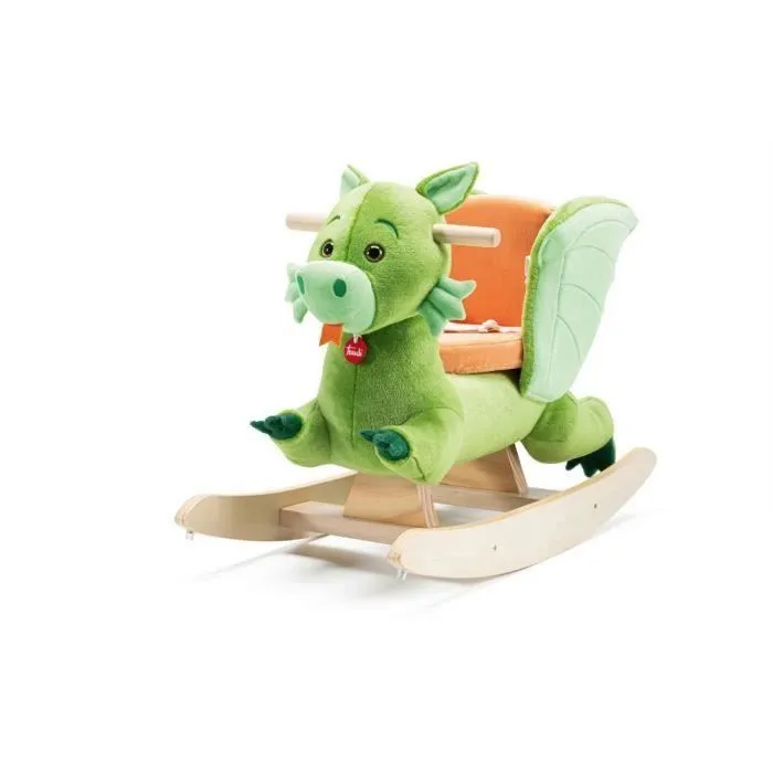 Jouet à bascule - TRUDI - Dragon à chevaucher Peluche - Marron - Intérieur - Enfant-1