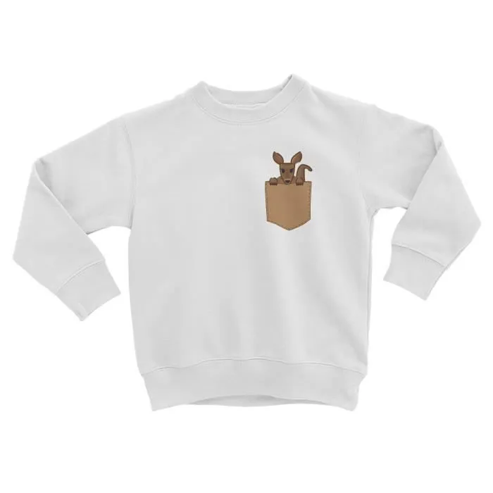 Sweatshirt Enfant Poche Surprise Kangourou Australie Dessin-0