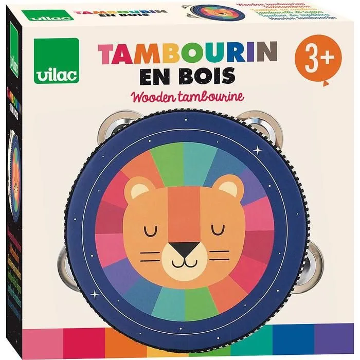 Vilac - Tambourin arc-en-ciel Andy Westface-4