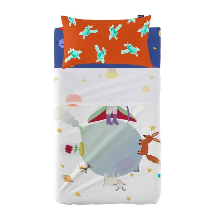 Parure de lit 2 pièces Le petit prince 120x180 cm (Lit Bébé)-4