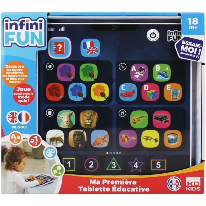Tablette Éducative - KD - Ma 1ère Tablette Éducative - Extra plate et légère pour les premiers apprentissages-0