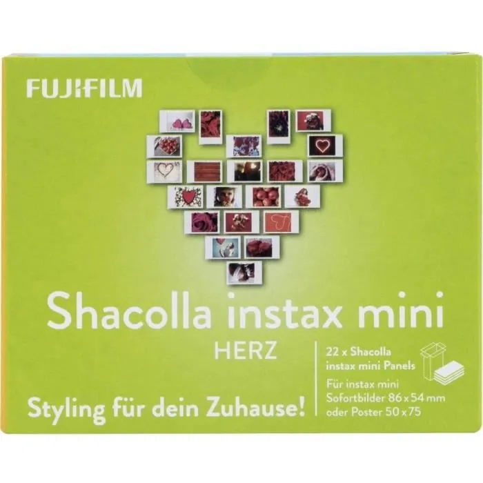Fujifilm SHACOLLA Herz 22 Bilder Instax Mini - 70100142334-0