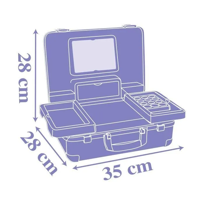 FROZEN Valise beauté - Reine des Neiges - Coiffure, onglerie, maquillage - dès 3 ans-3