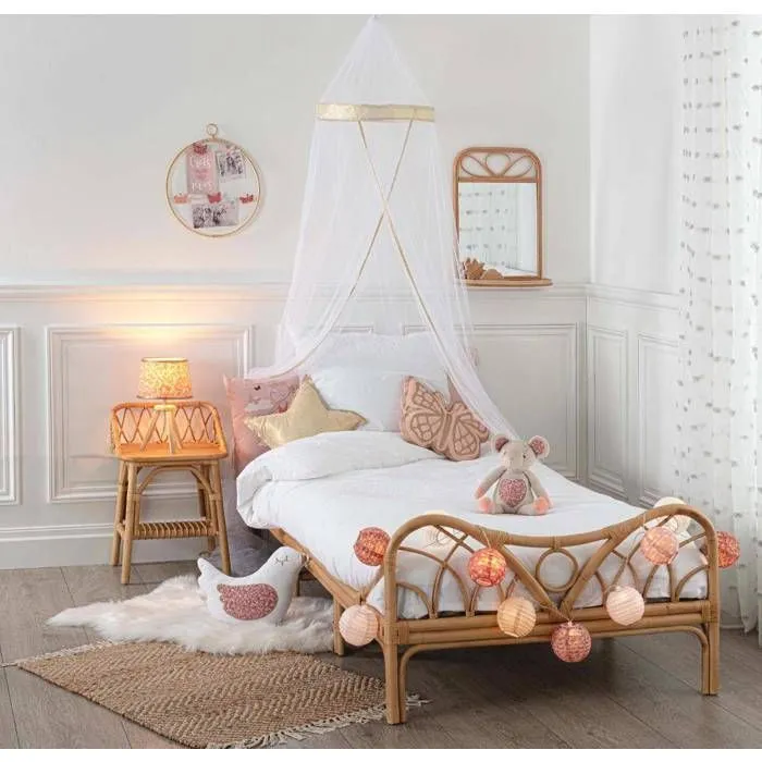Lit pour enfant - rotin - Beige - Atmosphera createur d'interieur-1