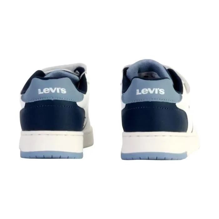 Basket Basse à Scratches Junior Levi's Kick Mid - Blanc/Vintage Indigo-3